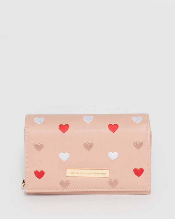 Pink Dana Heart Multi Pocket Wallet | Wallets