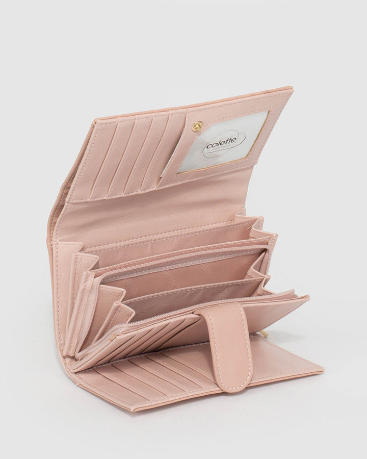 Colette by Colette Hayman Pink Dana Heart Multi Pocket Wallet