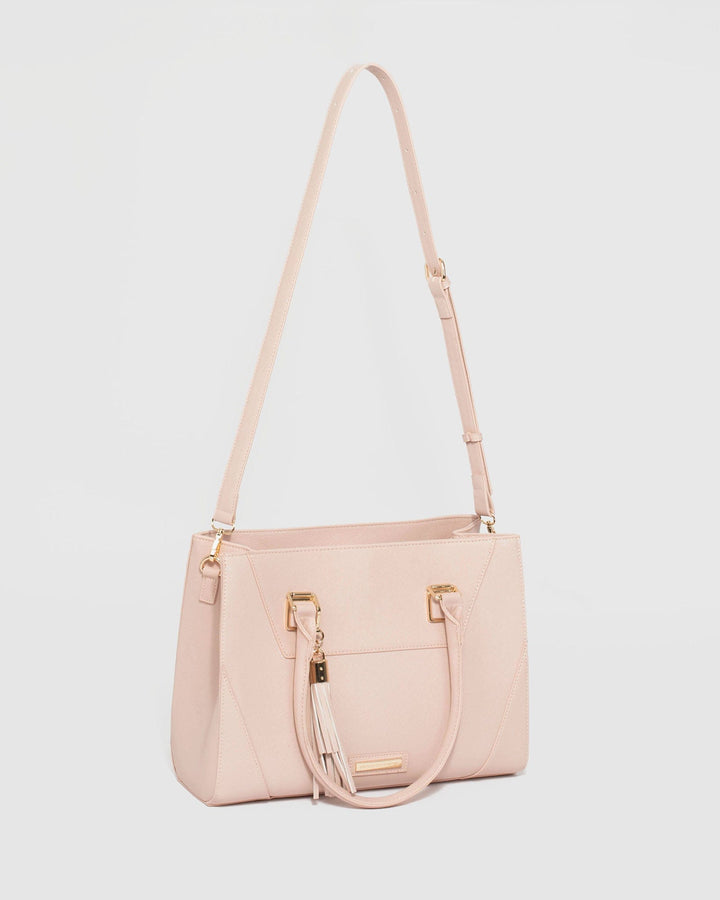 Pink Demi Tassel Tote Bag | Tote Bags