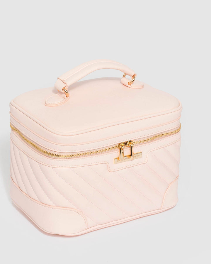 Colette by Colette Hayman Pink Diag Quilt Cosmetic Case