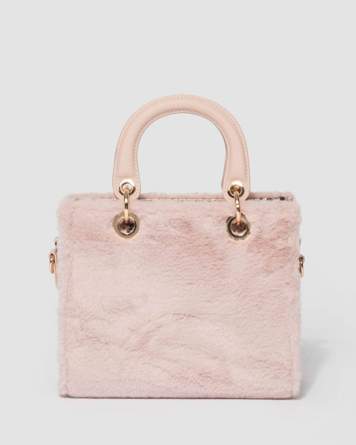 Pink Ella Letter Charm Tote Bag | Tote Bags