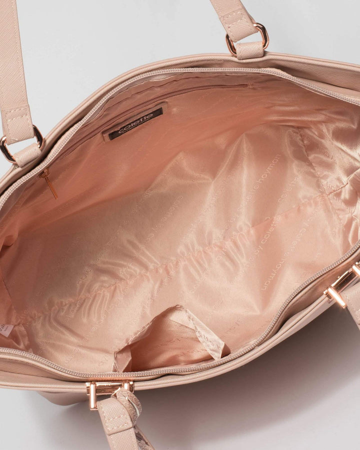 Pink Ellie Tag Tote Bag | Tote Bags