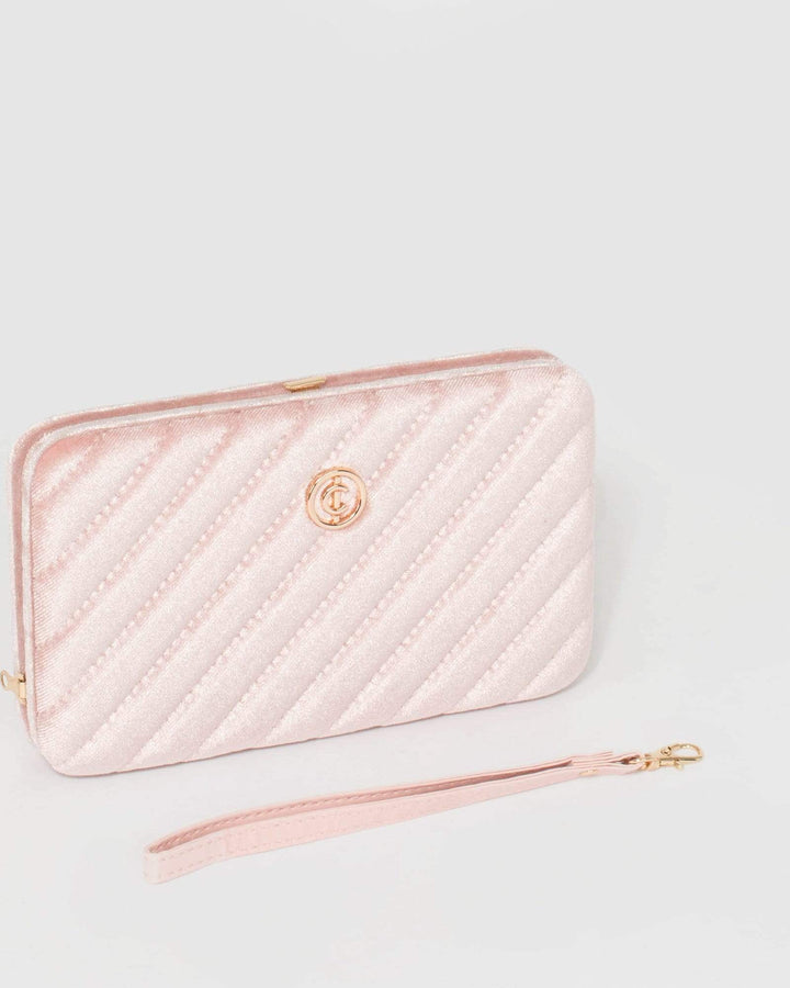 Pink Eve Quilted Hardcase Wallet | Wallets