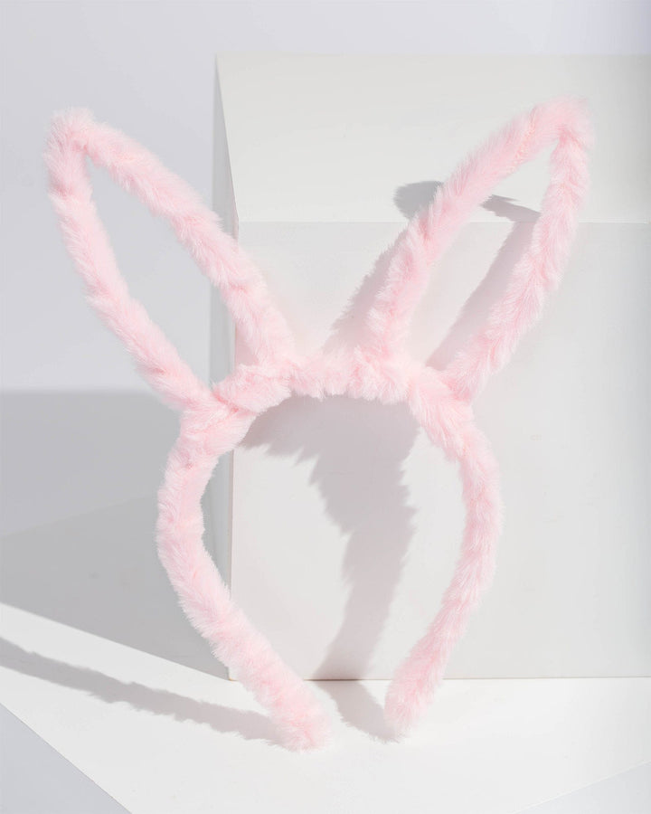 Colette by Colette Hayman Pink Fluffy Bunny Ears Headband