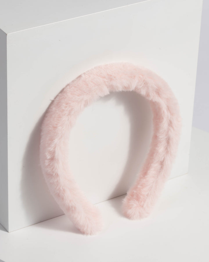 Pink Fluffy Headband | Hair Accessories