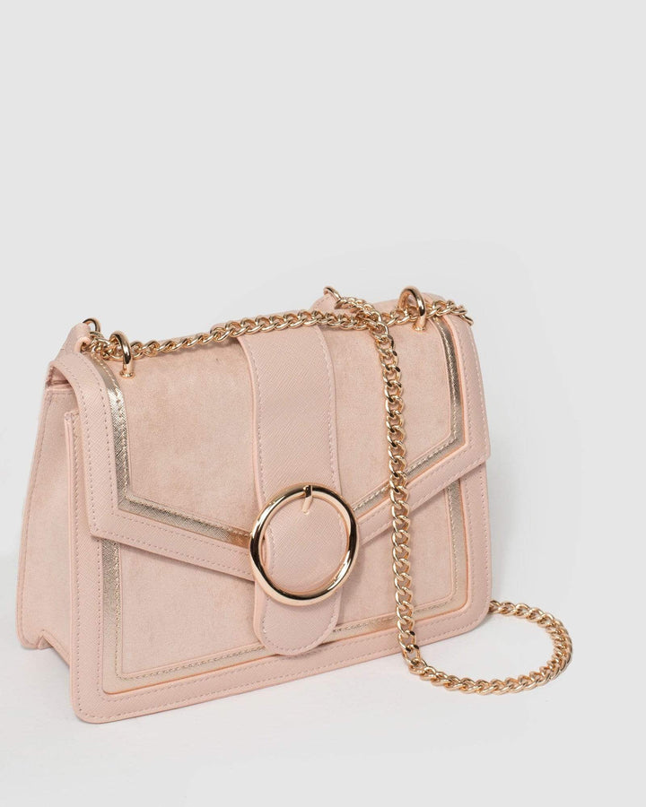 Pink Grace Panel Crossbody Bag | Crossbody Bags
