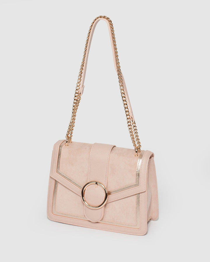 Pink Grace Panel Crossbody Bag | Crossbody Bags