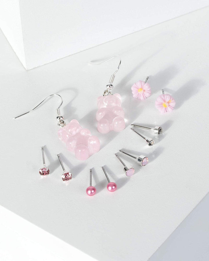 Pink Gummy Bear Stud Earring Pack | Earrings