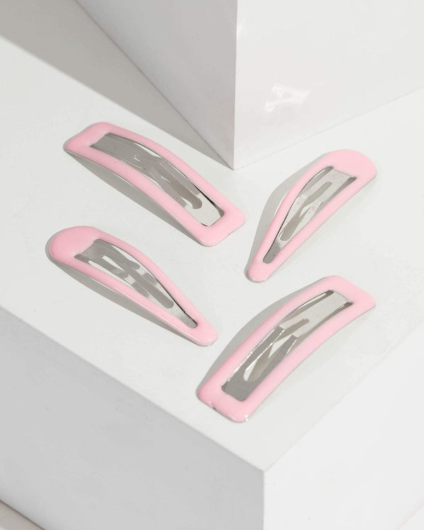 Pink Hair Clip Set | Hair Accessories