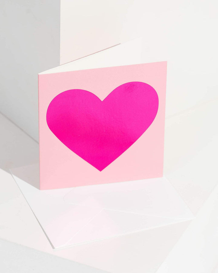 Pink Heart Greeting Card | Gift Ideas