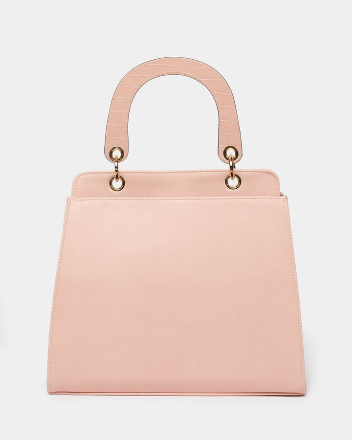 Pink Jaelyn Medium Panel Tote Bag | Tote Bags