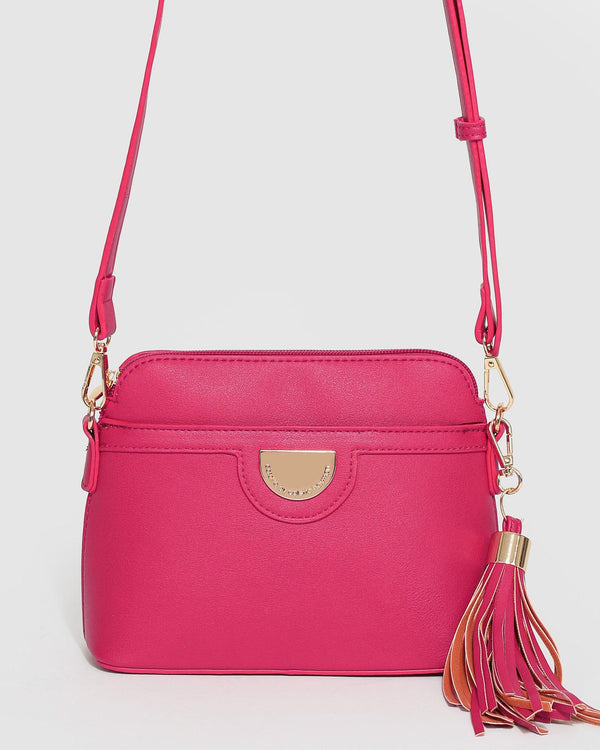 Pink Disc Crossbody Bag | Crossbody Bags