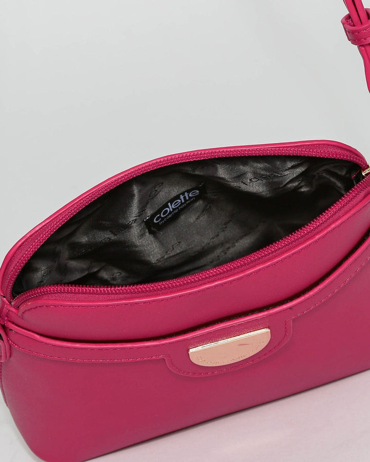 Pink Disc Crossbody Bag | Crossbody Bags