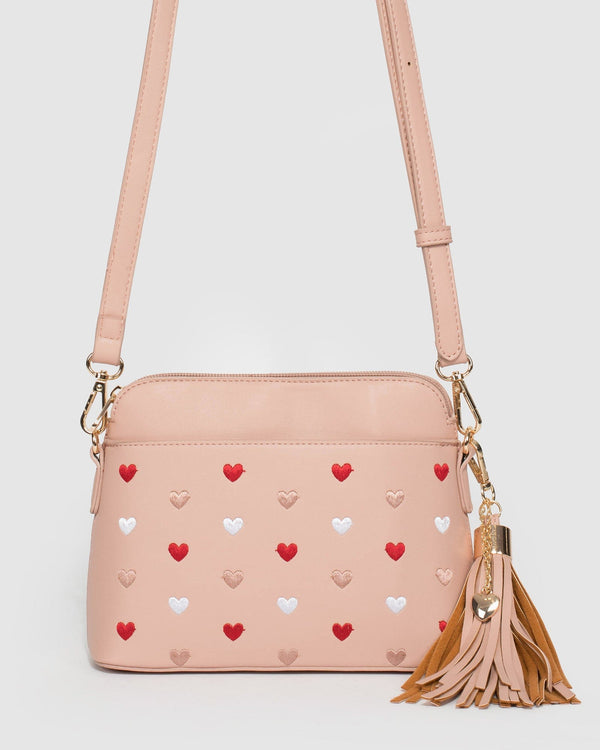 Pink Karen Heart Charm Limited Edition Crossbody Bag | Crossbody Bags
