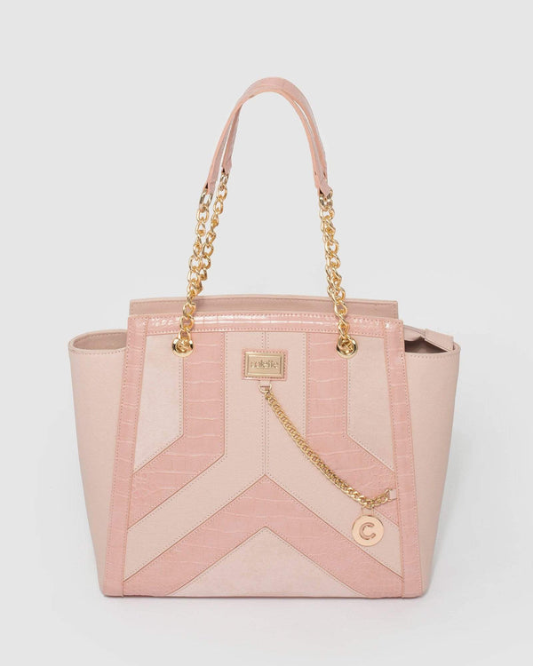 Pink Keily Chain Tote Bag | Tote Bags