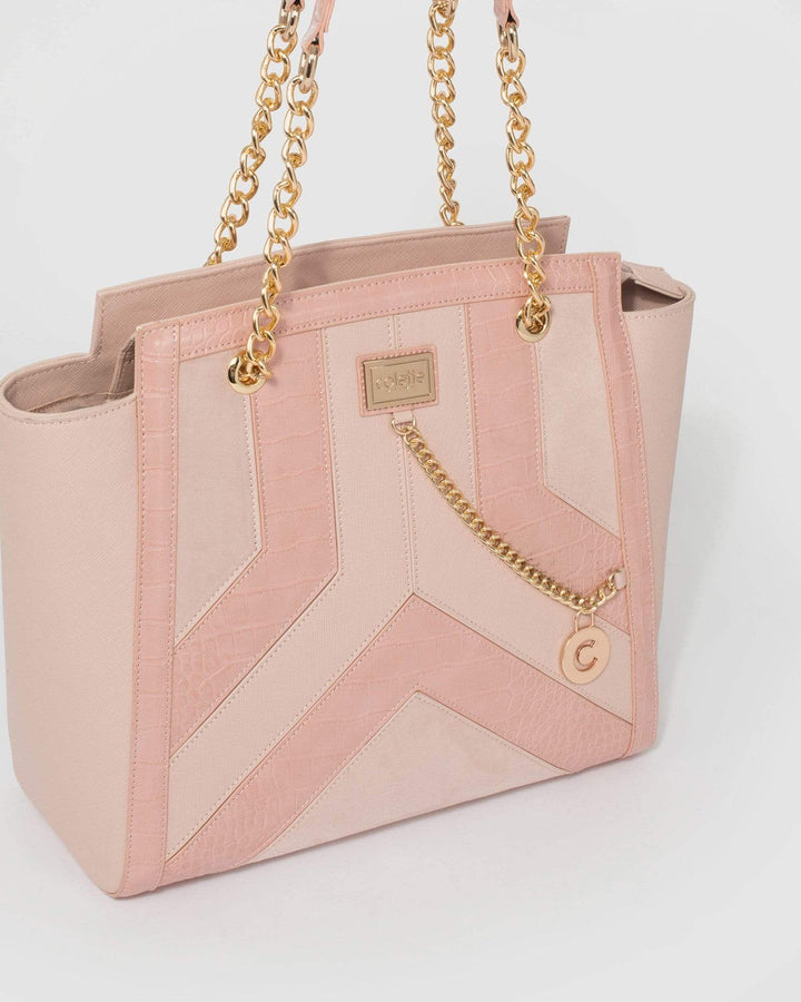 Pink Keily Chain Tote Bag | Tote Bags