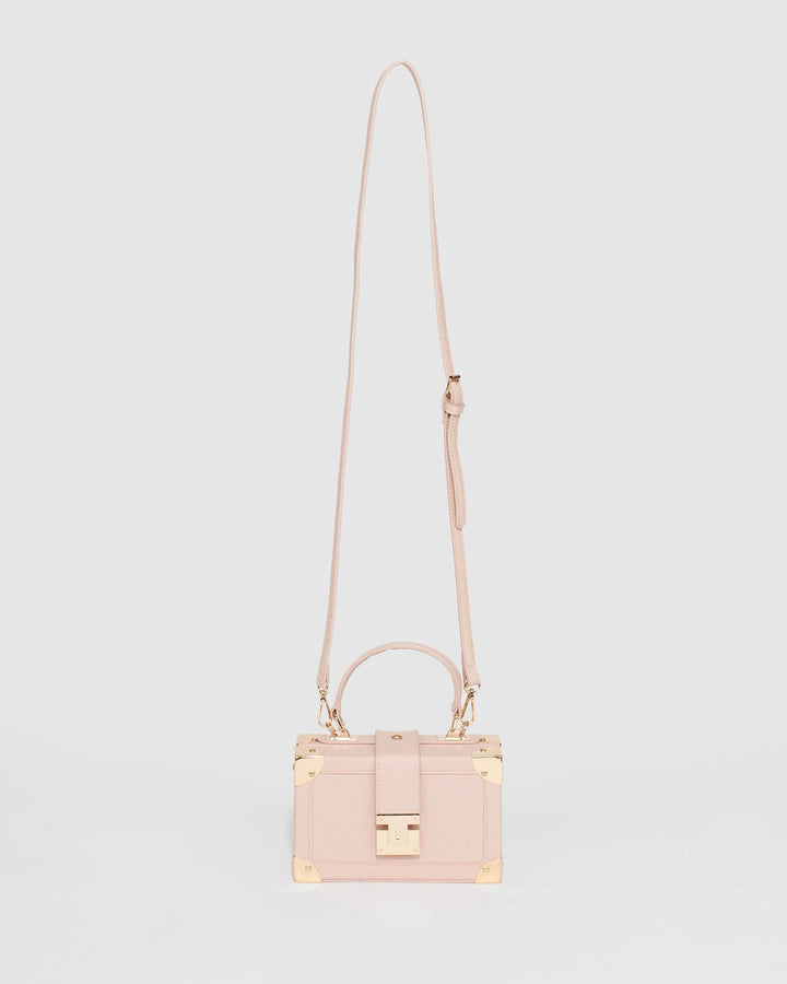 Pink Kendall Panel Trunk Bag | Clutch Bags
