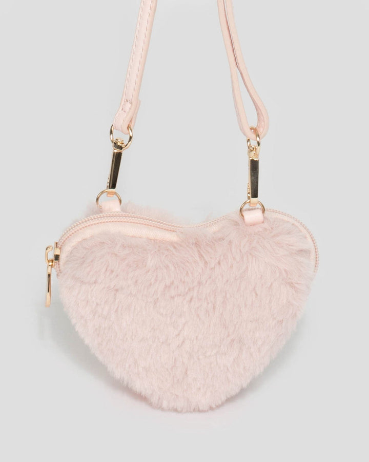 Pink Kids Love Heart Crossbody Bag | Kids Bags