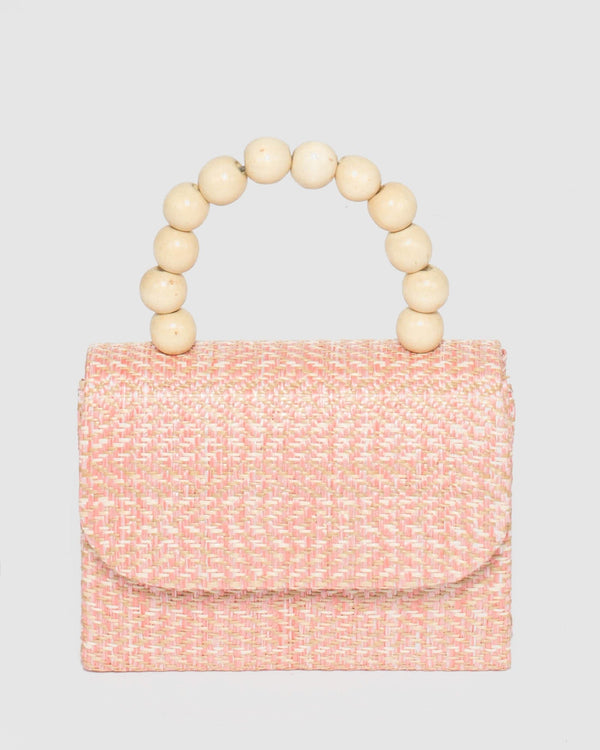 Colette by Colette Hayman Pink Kids Mara Bead Handle Bag