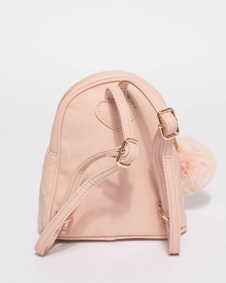 Pink Kids Quilted Backpack Bag | Backpacks