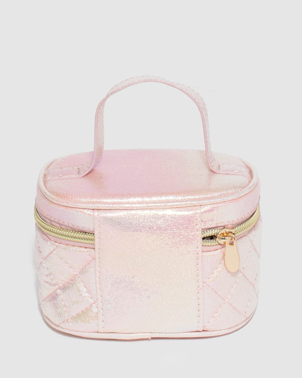 Pink Kids Quilted Cosmetic Case