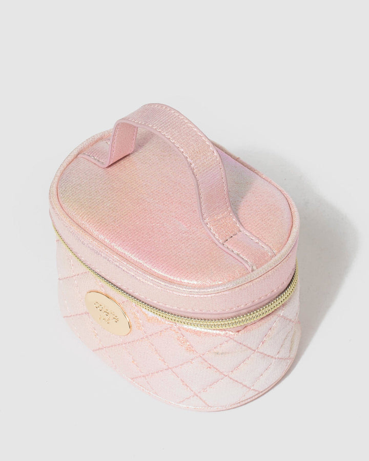 Colette by Colette Hayman Pink Kids Quilted Cosmetic Case