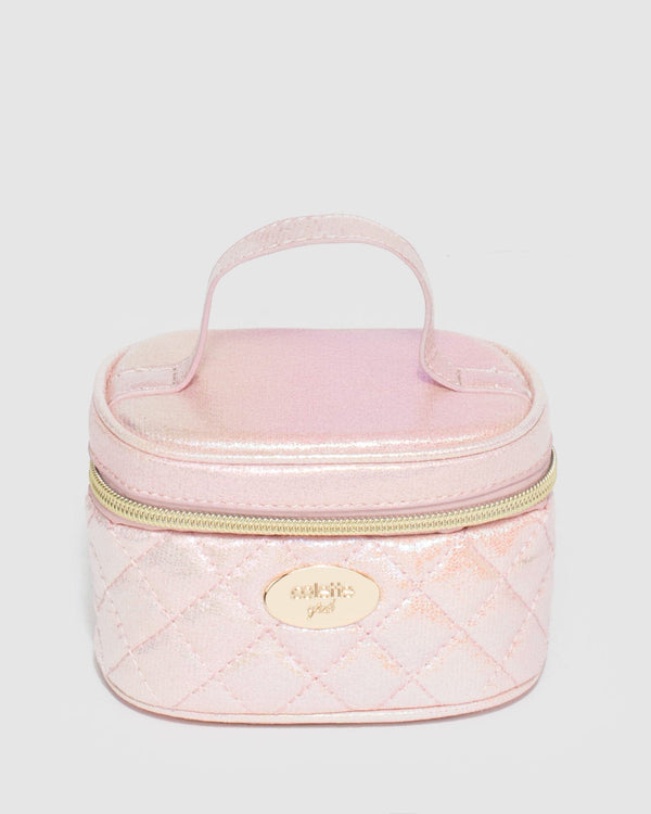 Colette by Colette Hayman Pink Kids Quilted Cosmetic Case