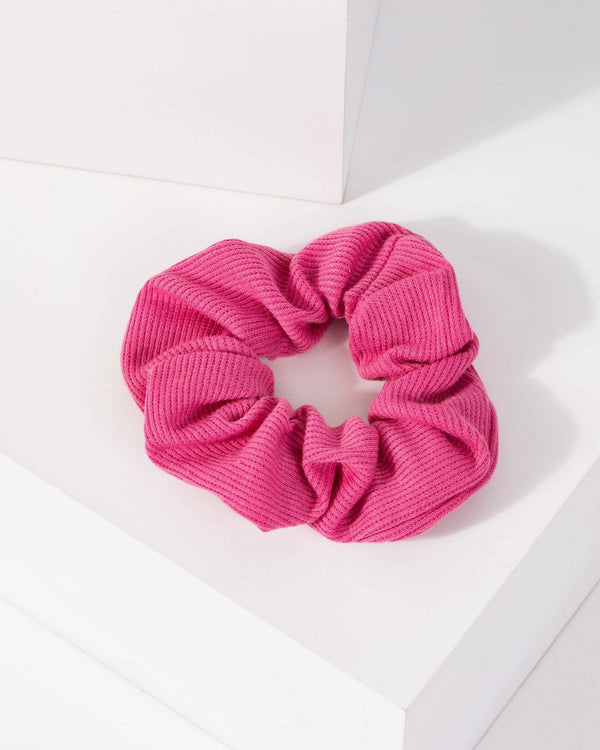 Pink Knitted Scrunchie | Accessories