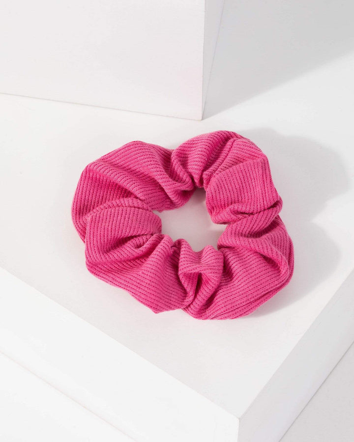 Pink Knitted Scrunchie | Accessories