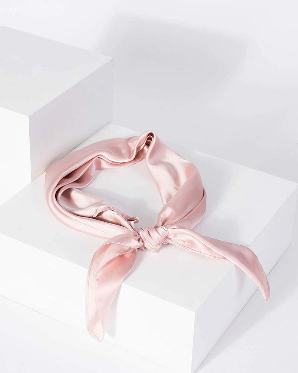 Pink Knotted Hair Scarf | Accessories