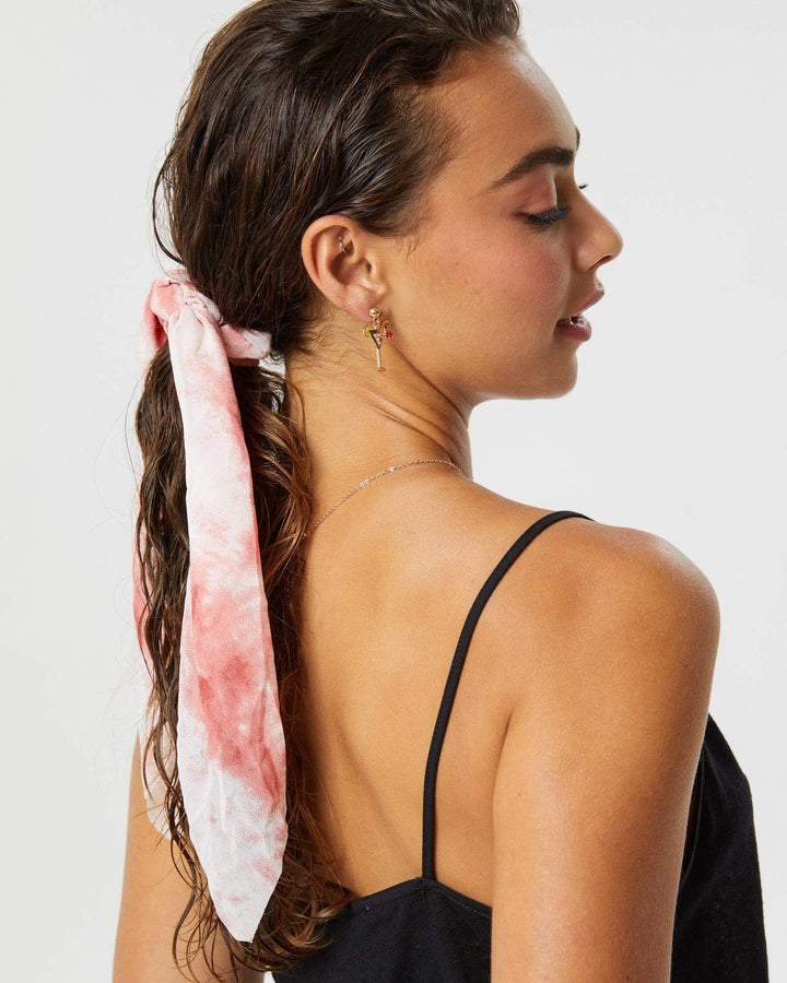 Pink Light Tie-Dye Print Hair Tie | Accessories