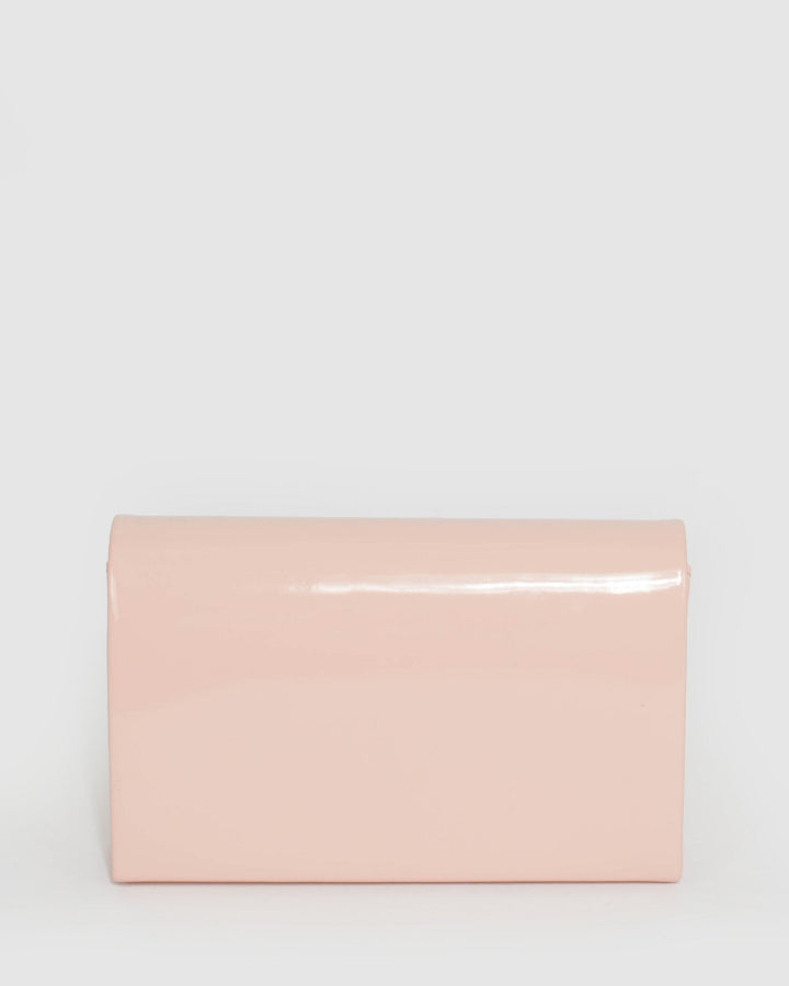 Pink Lila Curve Clutch Bag | Clutch Bags
