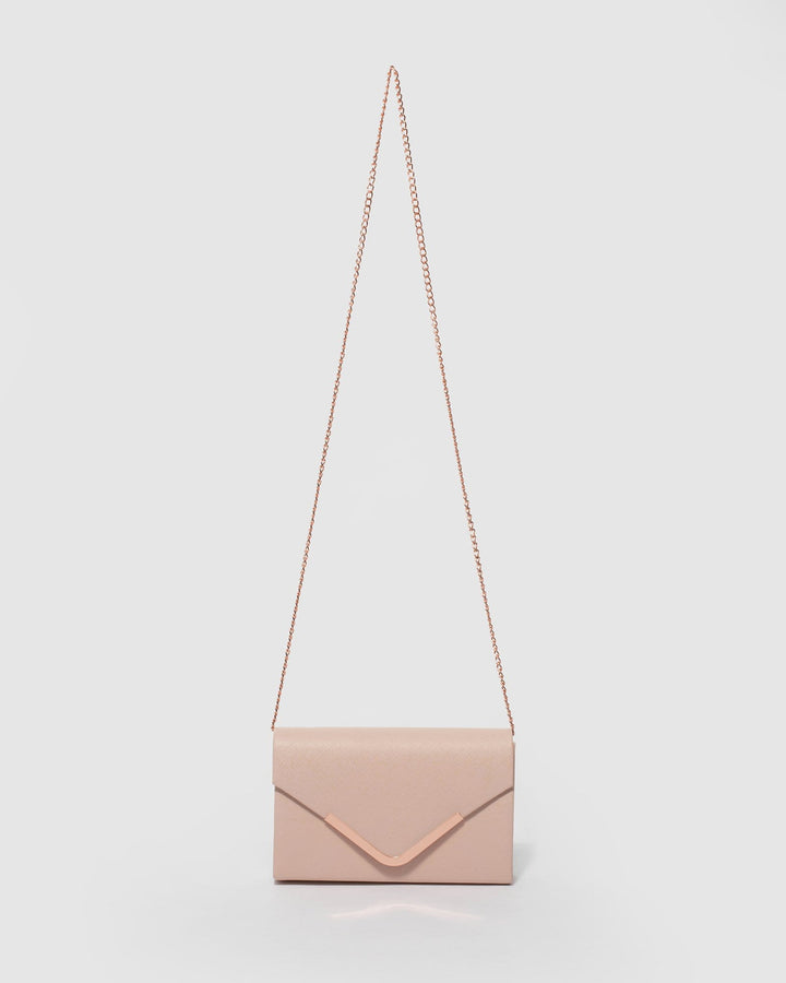 Pink Lila Envelope Clutch Bag | Clutch Bags