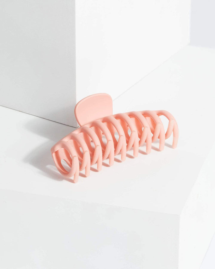 Pink Matte Hair Claw Clip | Accessories