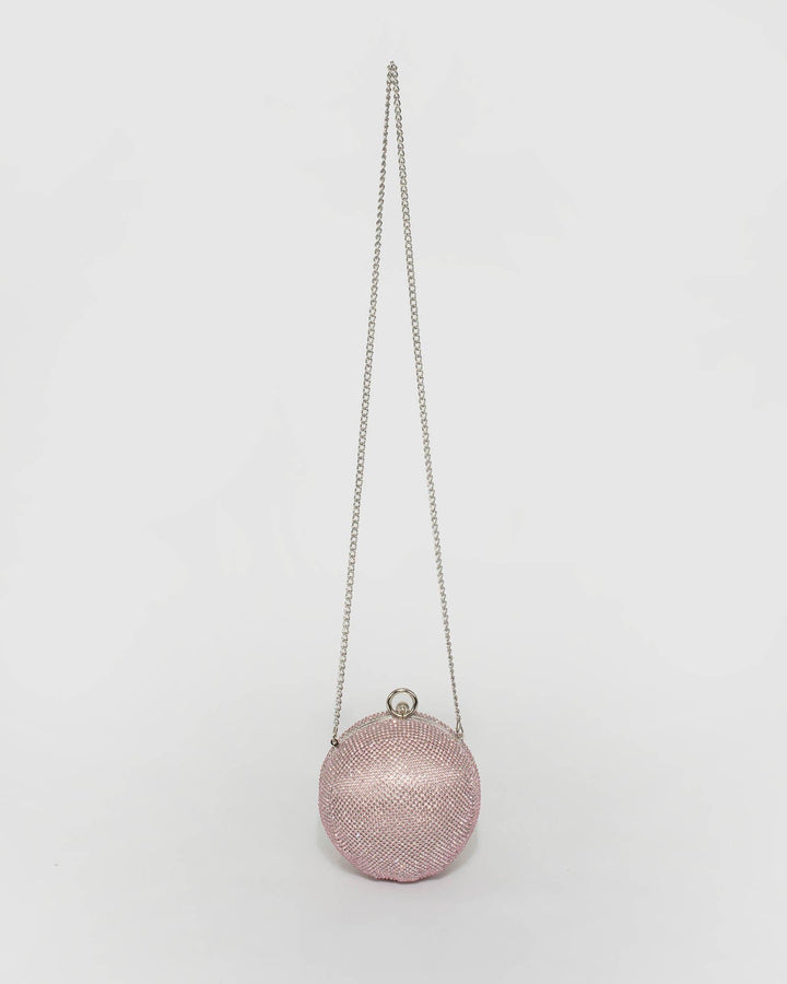 Pink Miley Round Clutch Bag | Clutch Bags