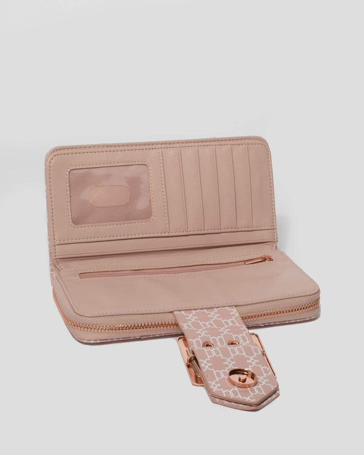Pink Monogram Blake Buckle Wallet | Wallets