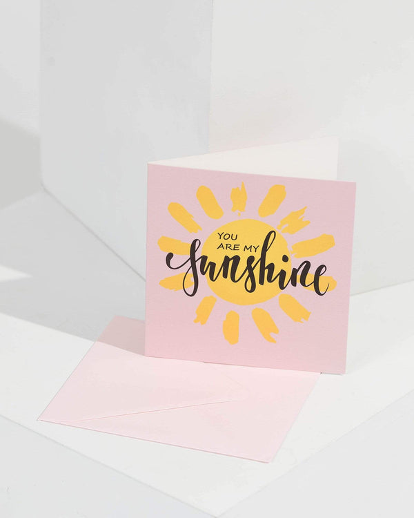 Pink My Sunshine Greeting Card | Accessories