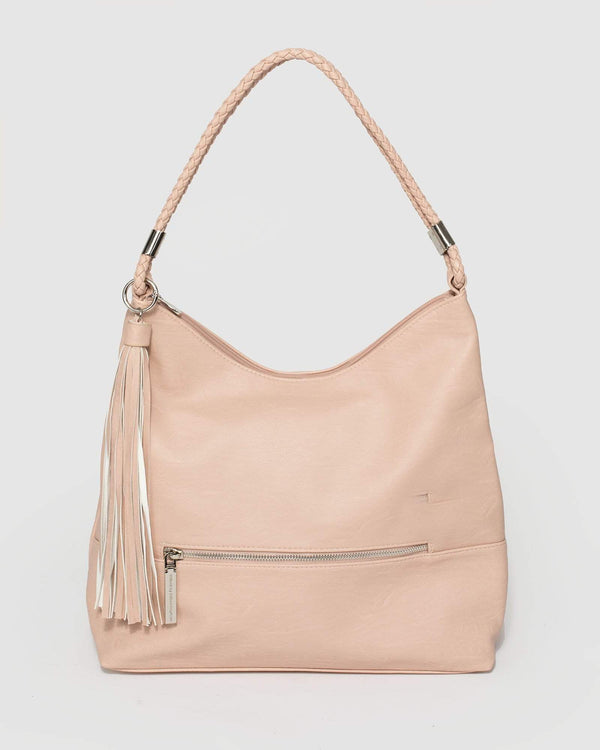 Pink Nina Double Strap Slouch Bag | Slouch Bags
