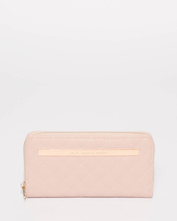Pink Nina Quilted Wallet | Wallets