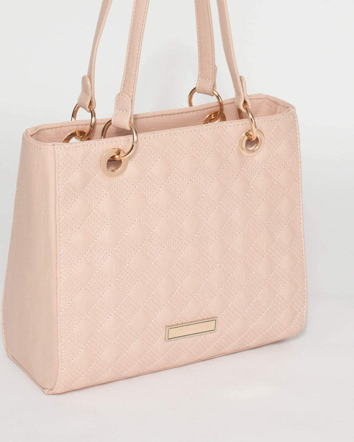 Pink Nirvana Quilted Tote Bag | Tote Bags