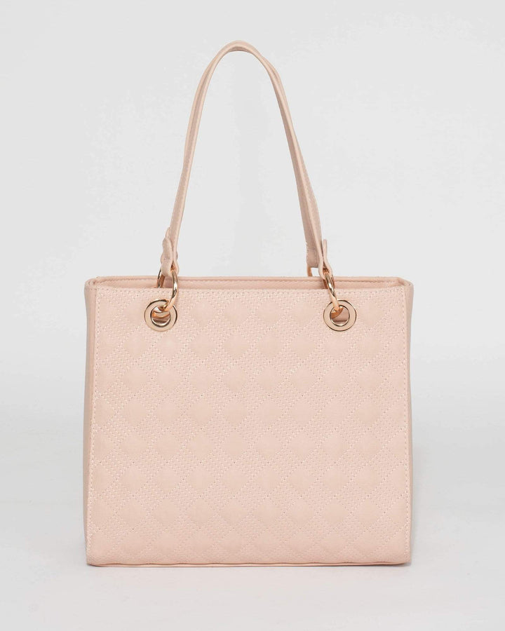 Pink Nirvana Quilted Tote Bag | Tote Bags