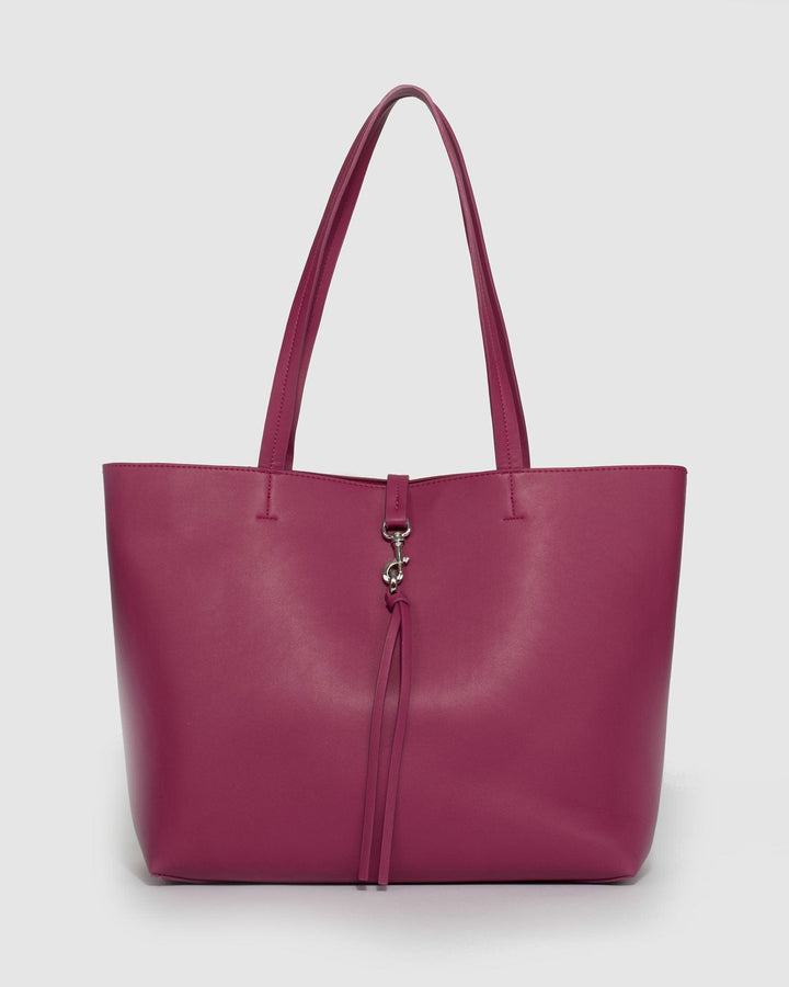 Pink Olexa Tassel Tote Bag | Tote Bags
