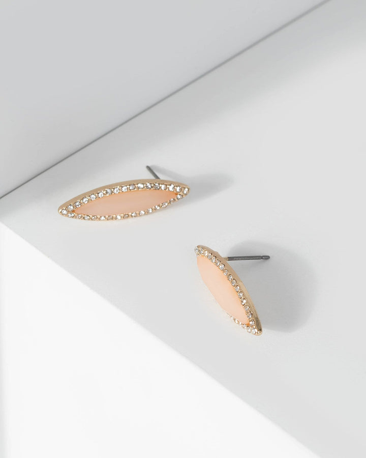 Pink Pave Crystal Earrings | Earrings