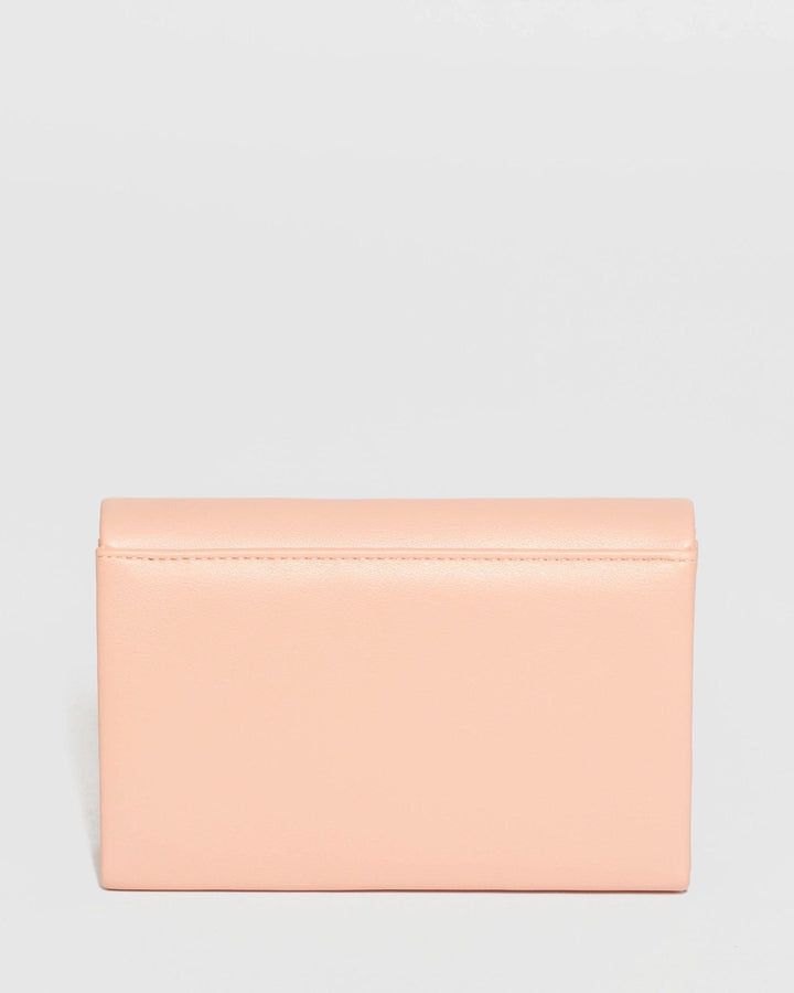 Pink Penny Flap Clutch Bag | Clutch Bags