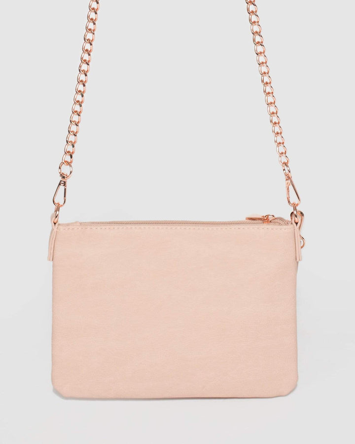 Pink Peta Boho Wristlet | Crossbody Bags