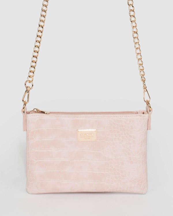 Pink Peta Chain Crossbody Bag | Crossbody Bags