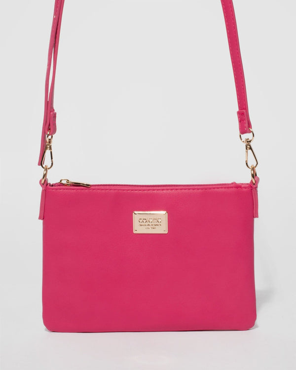 Pink Strap Crossbody Bag | Crossbody Bags