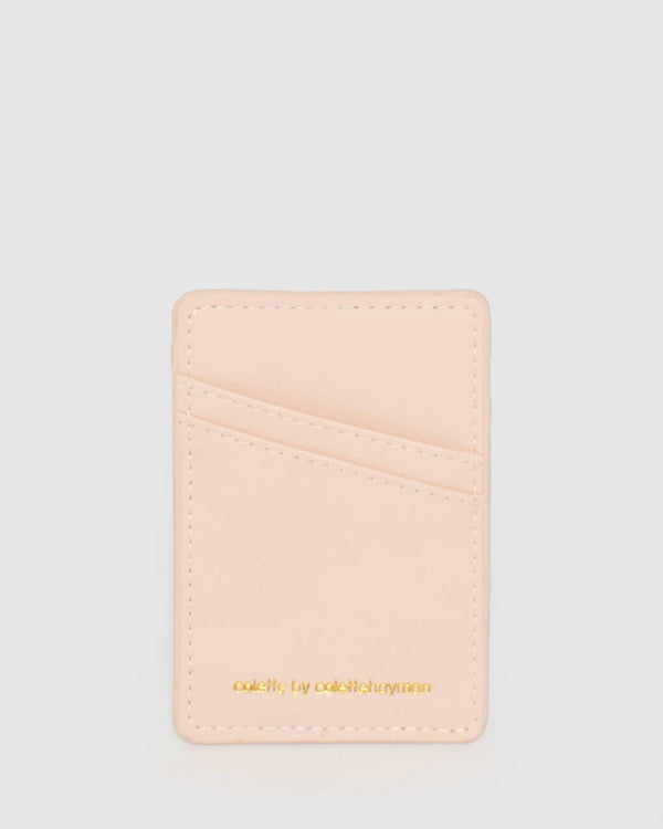 Pink Phone Card Holder | Accessories