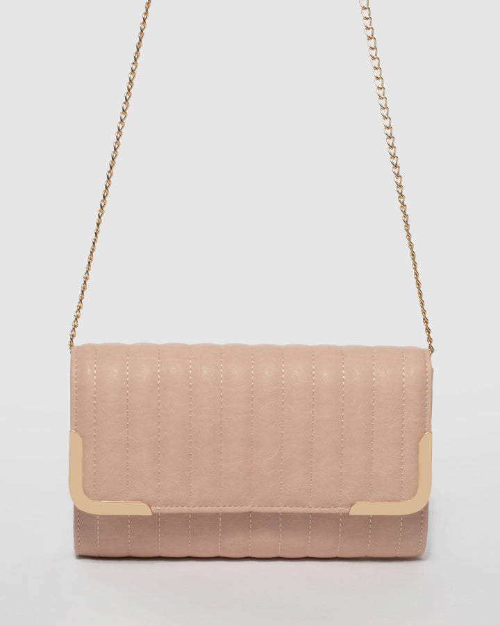 Pink Piper Quilted Clutch Bag | Clutch Bags