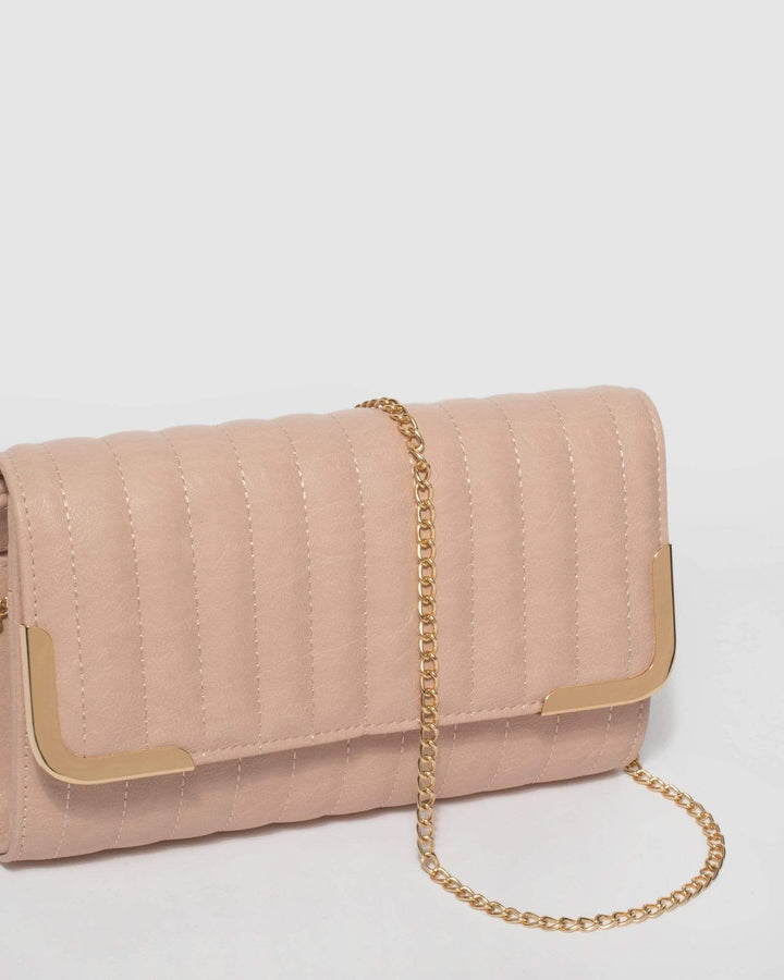 Pink Piper Quilted Clutch Bag | Clutch Bags